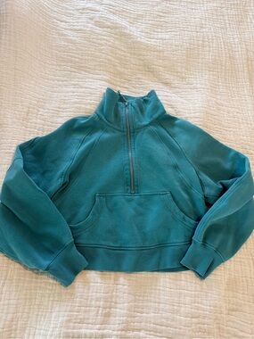 Lululemon Teal Half-Zip Pullover Sweatshirt GUC 1300